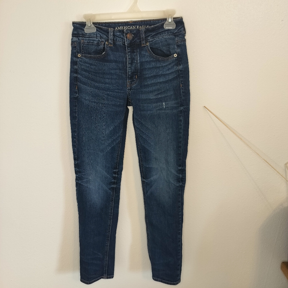 American Eagle Womens Jeans Button Fly Tomboy cut Size 2L Vintage‎ Casual